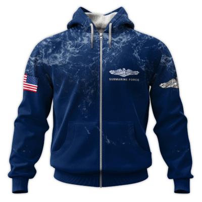 US Navy Submarine All-Over Zip Hoodie
