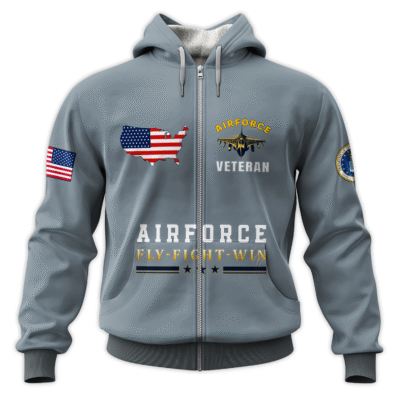 US Air Force All-Over Zip Hoodie