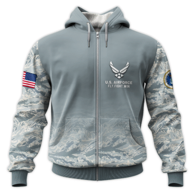 US Air Force All-Over Zip Hoodie