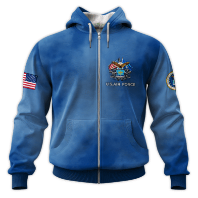 US Air Force All-Over Zip Hoodie