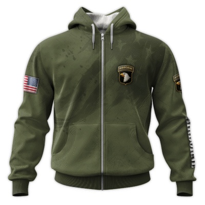 US Army Airborne All-Over Zip Hoodie