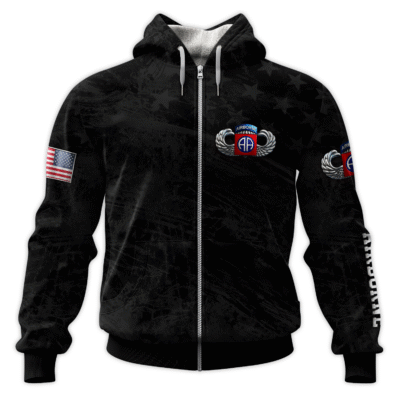 US Army Airborne All-Over Zip Hoodie