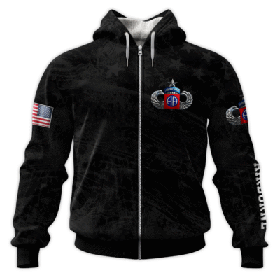 US Army Airborne All-Over Zip Hoodie