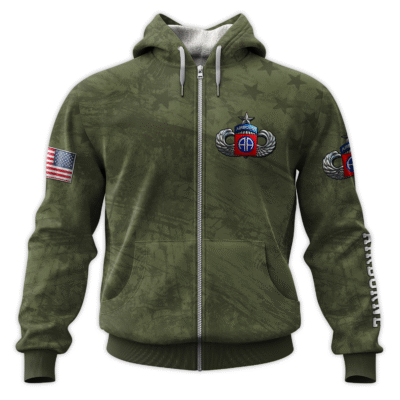 US Army Airborne All-Over Zip Hoodie