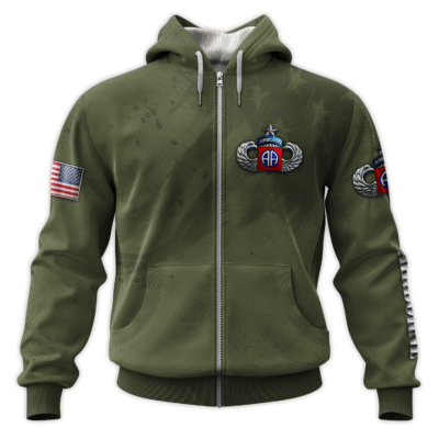 US Army Airborne All-Over Zip Hoodie