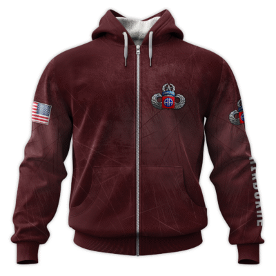 US Army Airborne All-Over Zip Hoodie