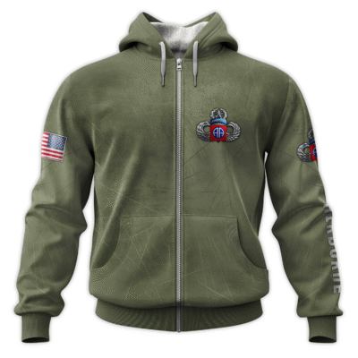 US Army Airborne All-Over Zip Hoodie