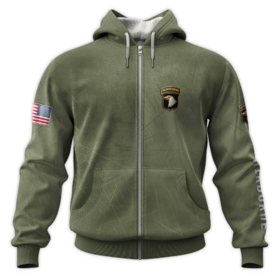 US Army Airborne All-Over Zip Hoodie