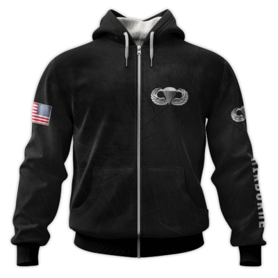 US Army Airborne All-Over Zip Hoodie