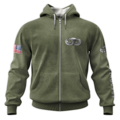 US Army Airborne All-Over Zip Hoodie