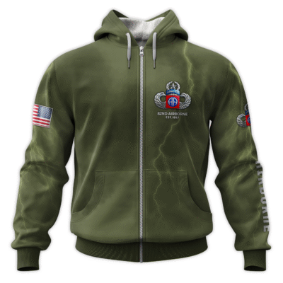 US Army Airborne All-Over Zip Hoodie
