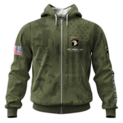 US Army Airborne All-Over Zip Hoodie