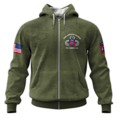 US Army Airborne All-Over Zip Hoodie