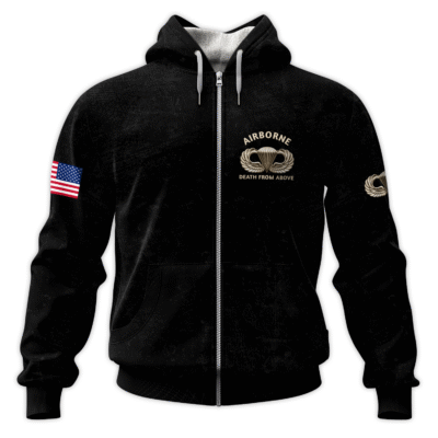 US Army Airborne All-Over Zip Hoodie