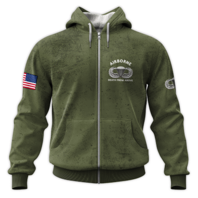 US Army Airborne All-Over Zip Hoodie