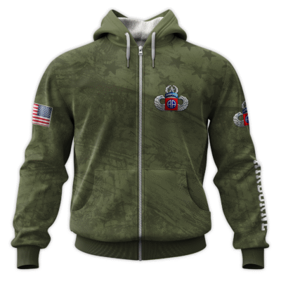 US Army Airborne All-Over Zip Hoodie
