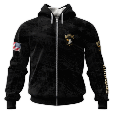 US Army Airborne All-Over Zip Hoodie