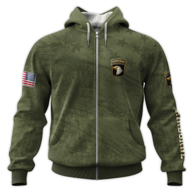 US Army Airborne All-Over Zip Hoodie