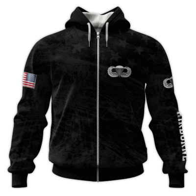 US Army Airborne All-Over Zip Hoodie
