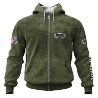 US Army Airborne All-Over Zip Hoodie