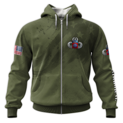 US Army Airborne All-Over Zip Hoodie