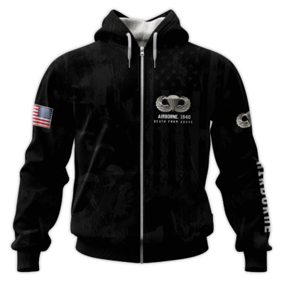 US Army Airborne All-Over Zip Hoodie