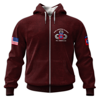 US Army Airborne All-Over Zip Hoodie