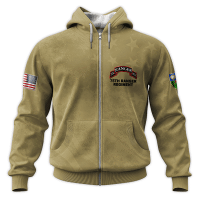 US Army Ranger All-Over Zip Hoodie