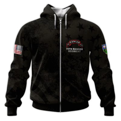 US Army Ranger All-Over Zip Hoodie
