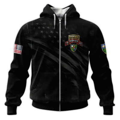 US Army Ranger All-Over Zip Hoodie