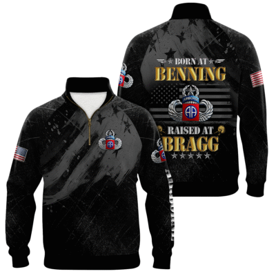 US Army AirBorne Quarter Zip Sweatshirt