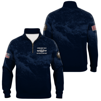 US Navy Submarines Quarter Zip Sweatshirt
