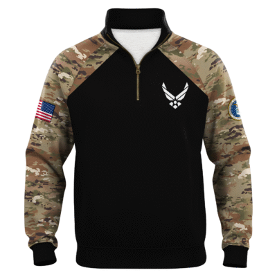 US AirForce Quarter Zip Sweatshirt