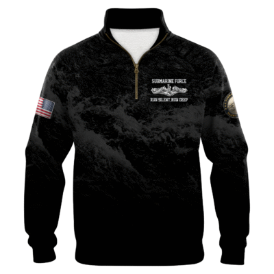 US Navy Submarine Quarter Zip Sweatshirt