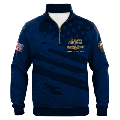 US Navy Submarine Quarter Zip Sweatshirt