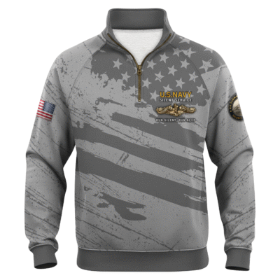 US Navy Submarine Quarter Zip Sweatshirt