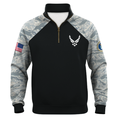 US AirForce Quarter Zip Sweatshirt