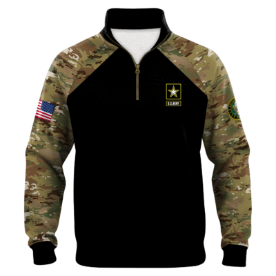 US Army Quarter Zip Sweatshirt