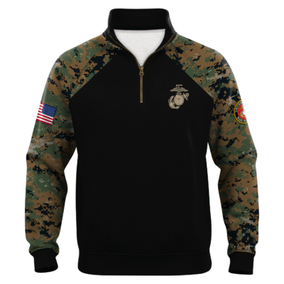 US Marine Quarter Zip Sweatshirt