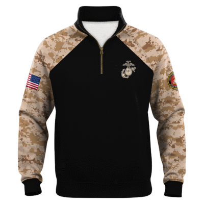 US Marine Quarter Zip Sweatshirt