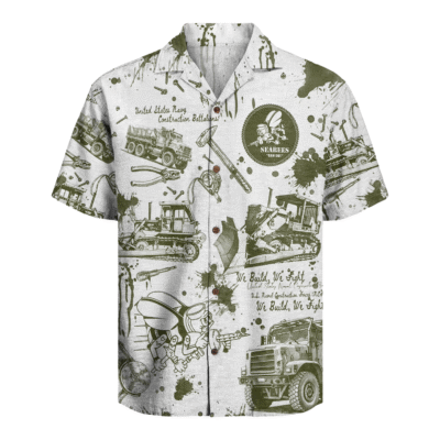 US Navy Seabees 250th Years Of Service Hawaiian Shirt