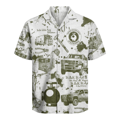 UT (Utilitiesman) Seabees – U.S. Navy Hawaiian Shirt