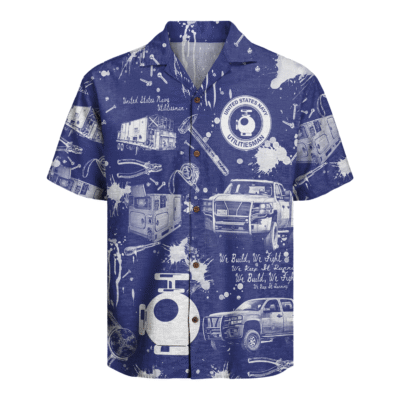 UT (Utilitiesman) Seabees – U.S. Navy Hawaiian Shirt