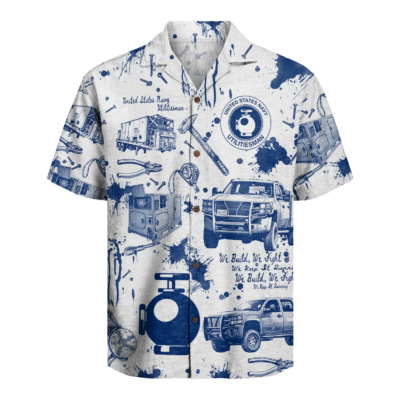UT (Utilitiesman) Seabees – U.S. Navy Hawaiian Shirt