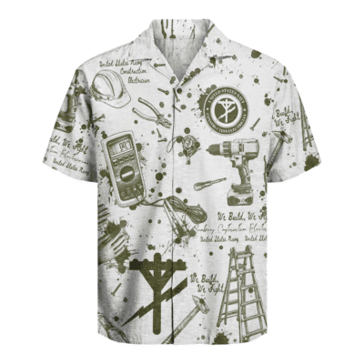 CE (Construction Electrician) Seabees – U.S. Navy Hawaiian Shirt