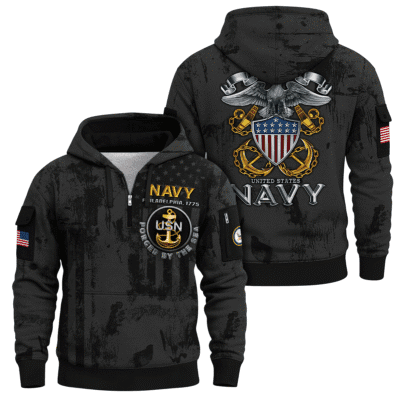 US NAVY 250th Years Of Service Quarter Zip Hoodie