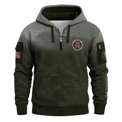 America 250 - US Army AirBorne All-Over Quarter Zip Hoodie