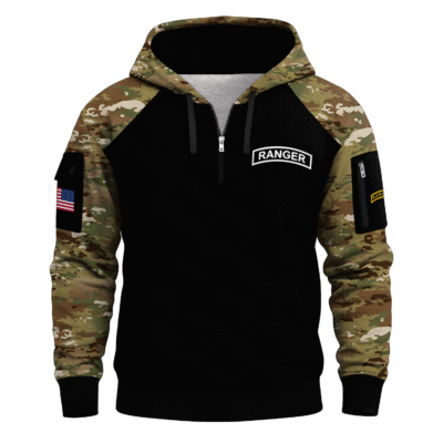 US Army Ranger All-over Quarter Zip Hoodie