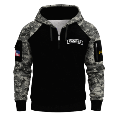 US Army Ranger All-over Quarter Zip Hoodie