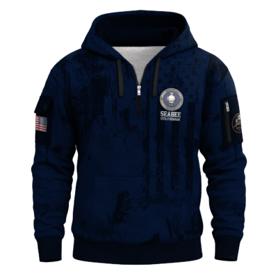 UT (Utilitiesman) SeaBees – U.S. Navy All-over Quarter Zip Hoodie